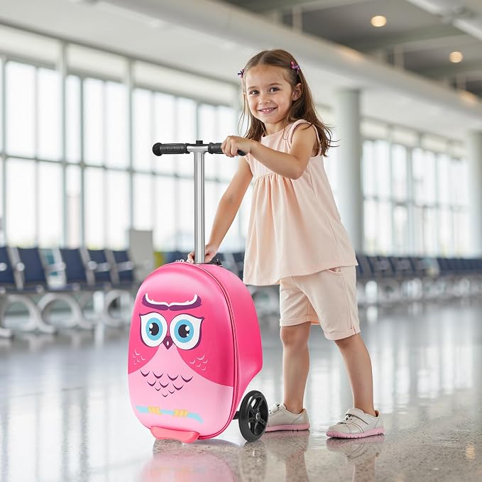 VEVOR Ride-on Luggage, 20 L Capacity, 20 Inches Kids Scooter Suitcase - Image 8