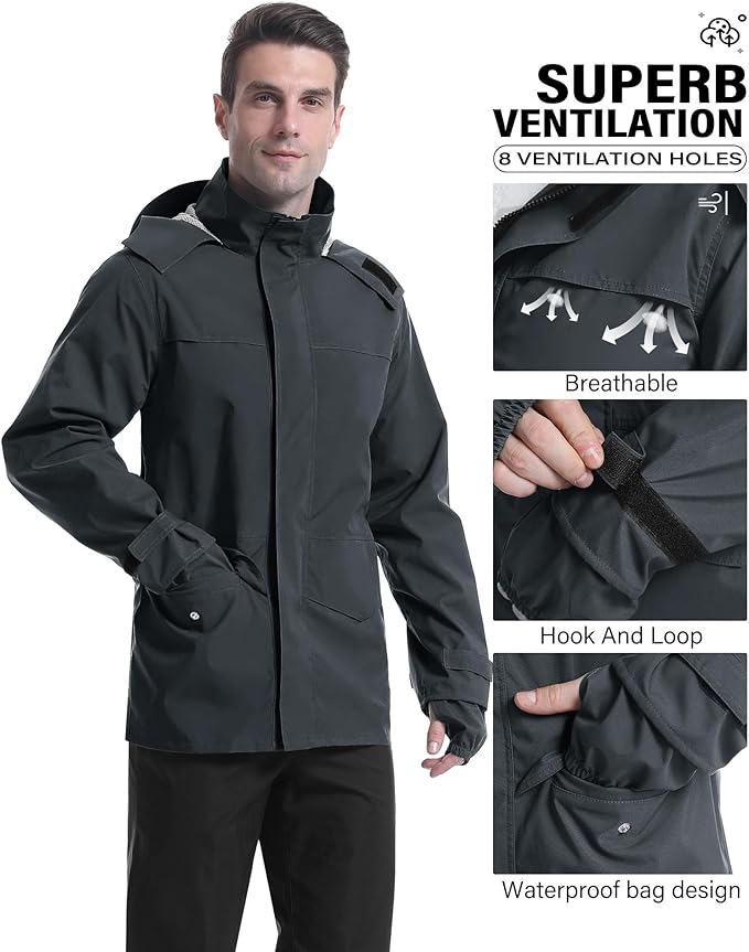 iCreek Rain Suit Waterproof Jacket - Image 2