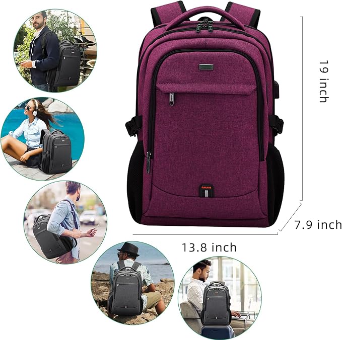 DUSLANG 17 Inch Laptop Backpack - Image 6