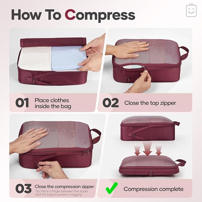 Veken 9/11 Set Compression Packing Cubes - Image 3