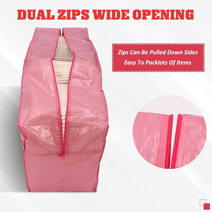 4 Pcs 66 Gallon Large Moving Bags - Image 3