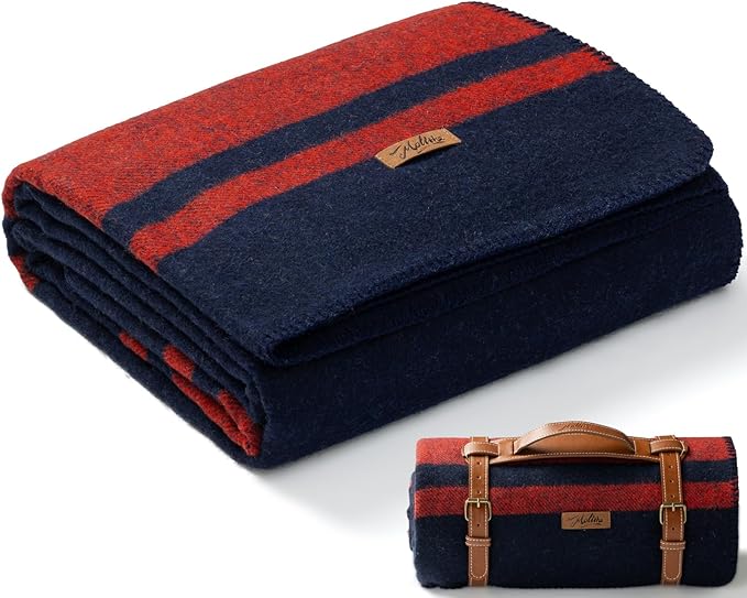 100% Wool Blanket, Military Wool Blanket, Sporting Events, Survival Kits by EmbraceCozyWarmthandUltimateComfort