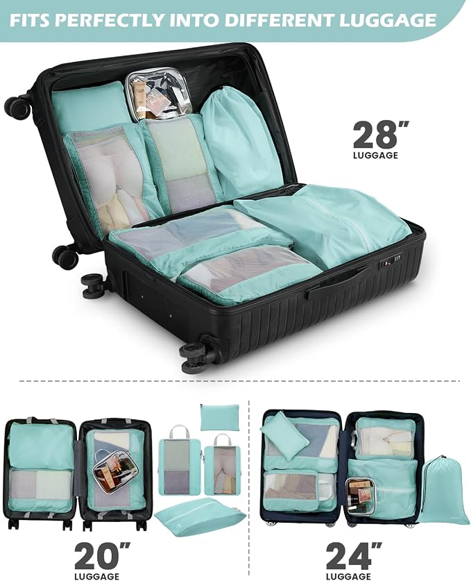 Gonex 8 Set Compression Packing Cubes - Image 7