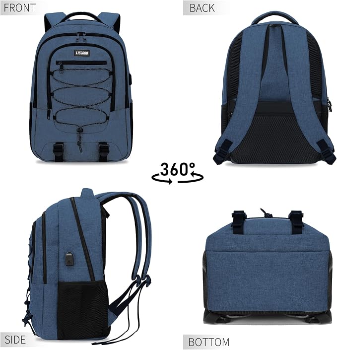 Blue Backpack for Men Women, Backpack for School, School Backpacks for Boys - Image 7