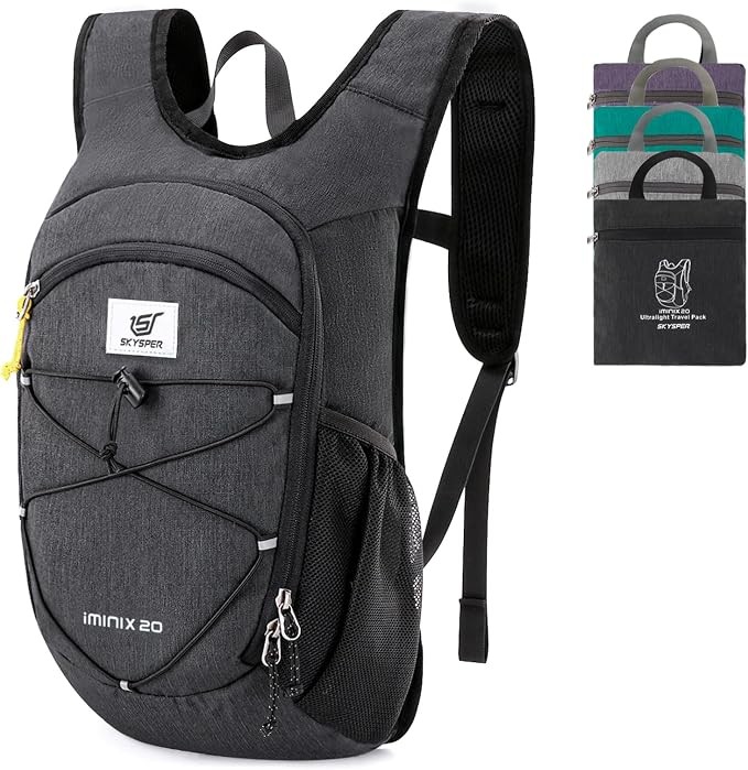 SKYSPER 15L/20L Foldable Hiking Backpack Lightweight Packable Travel Daypack by SKYSPER