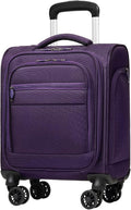 Coolife Underseat Carry On Luggage Suitcase Softside Lightweight Rolling Travel by COOLIFE