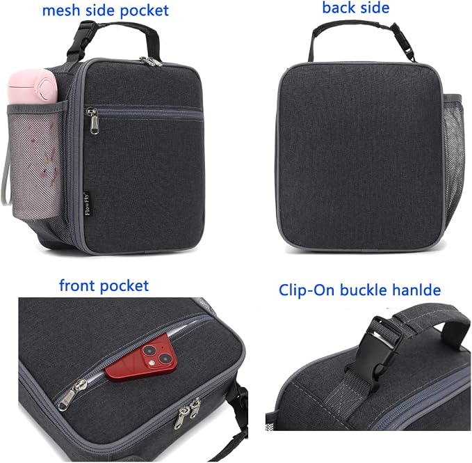 FlowFly Kids Lunch box Insulated Soft Bag Mini Cooler Back to School Thermal - Image 4