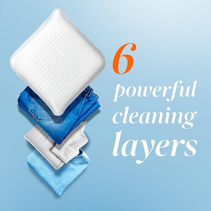Tide Evo Free & Gentle Laundry Detergent Tiles, Fragrance-Free, 40 Medium Sized - Image 4