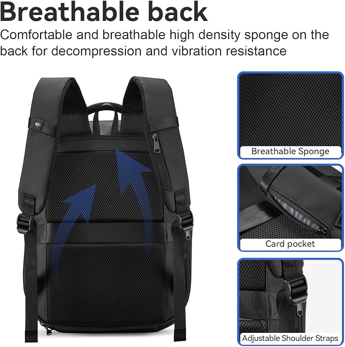 SOKOK Carry On Travel Backpack Waterproof Business Backpack Expandable - Image 8