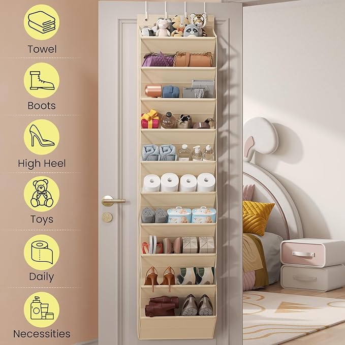 Over the Door Shoe Organizer for Closet, Shoes Rack - Image 2