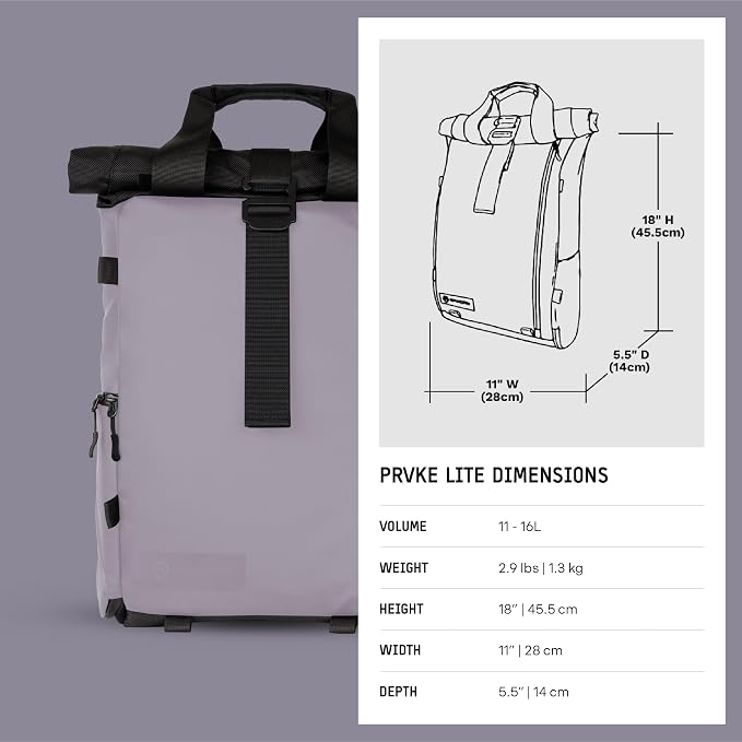 WANDRD PRVKE Lite: Weather-Resistant Travel & Camera Backpack - Image 9