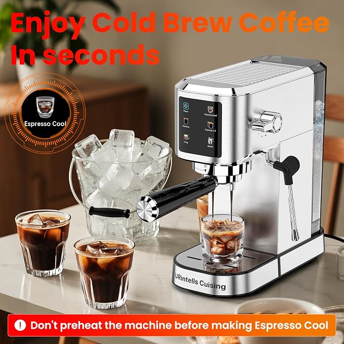 Espresso Machine 20 Bar, Touchscreen Espresso Maker - Image 4