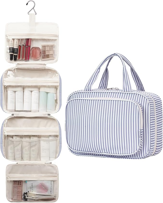 Narwey Striped Travel Toiletry Bag - Image 4