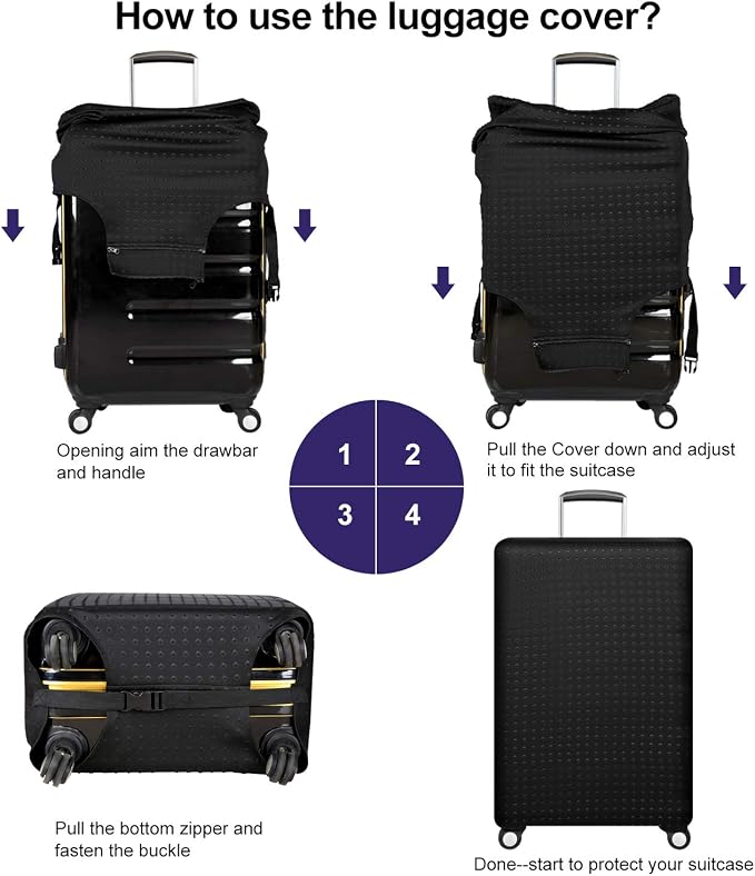 7-Mi Travel Trolley Case Cover Protector Suitcase Cover 29"-30" trolley case - Image 3