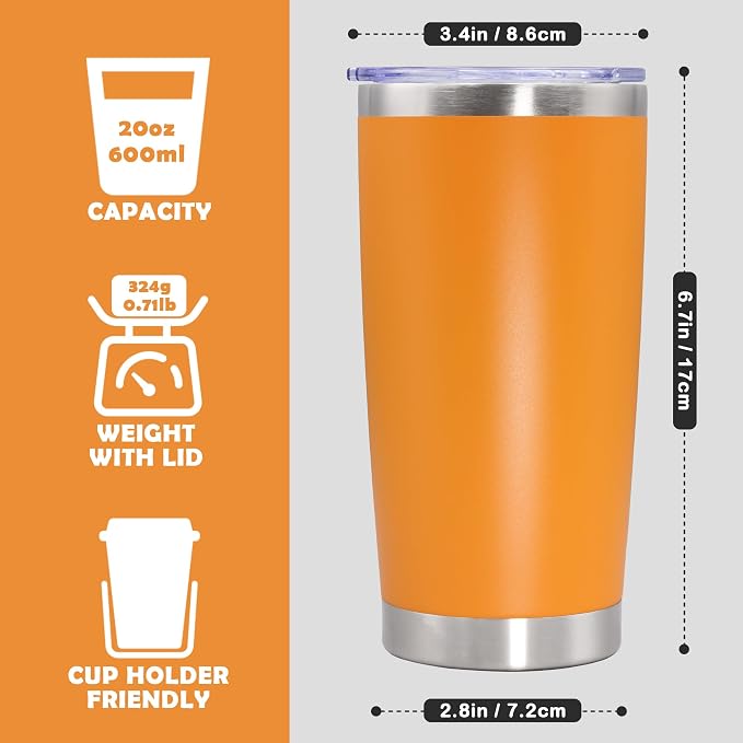 20oz Tumbler Stainless Steel Tumbler Cup - Image 4