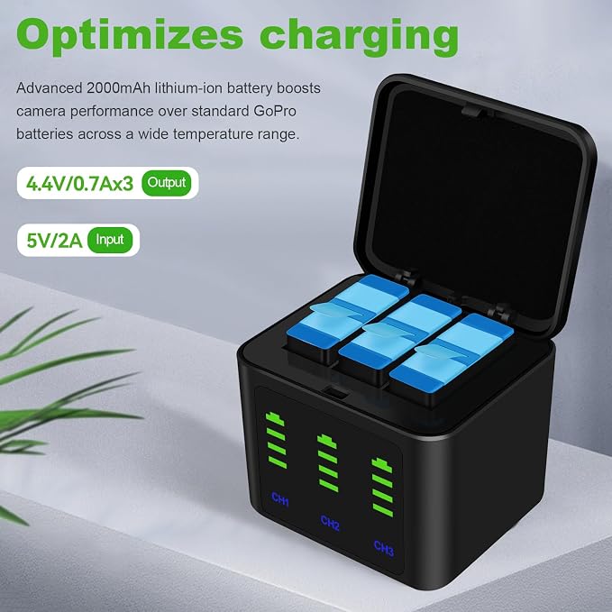 Battery Charger Kits for GoPro Hero 12 11 10 9 Black - Image 8