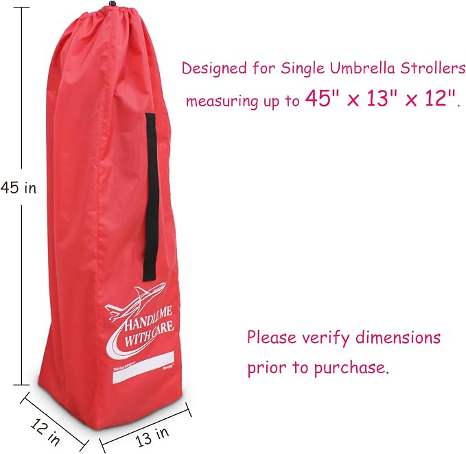 Stroller Travel Bag for Airplane, for Single Umbrella Strollers - Image 3