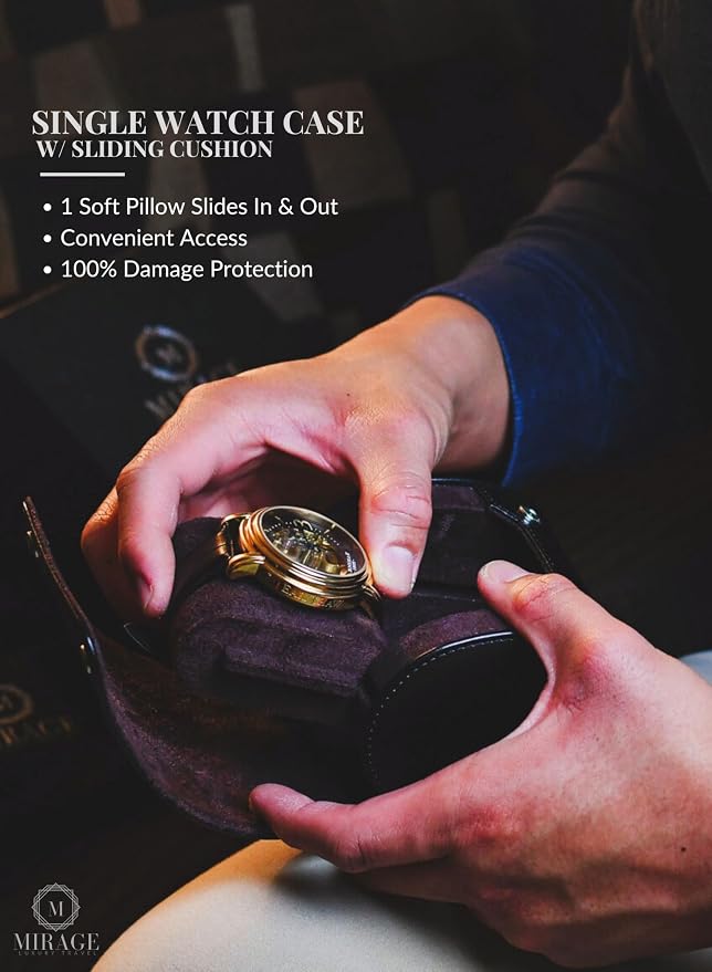 Single Watch Roll Travel Case - Image 5