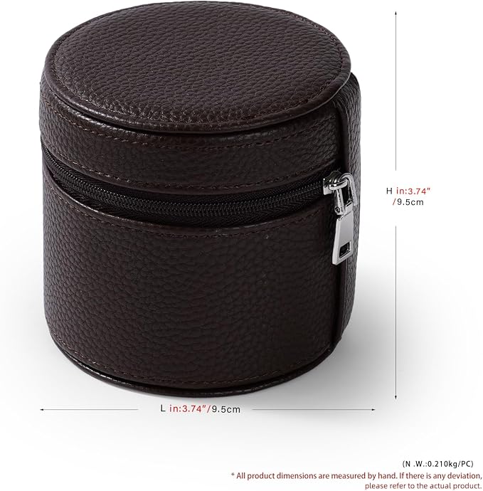 Oirlv Luxury Leather Watch Travel Case Single Watch Case - Image 8