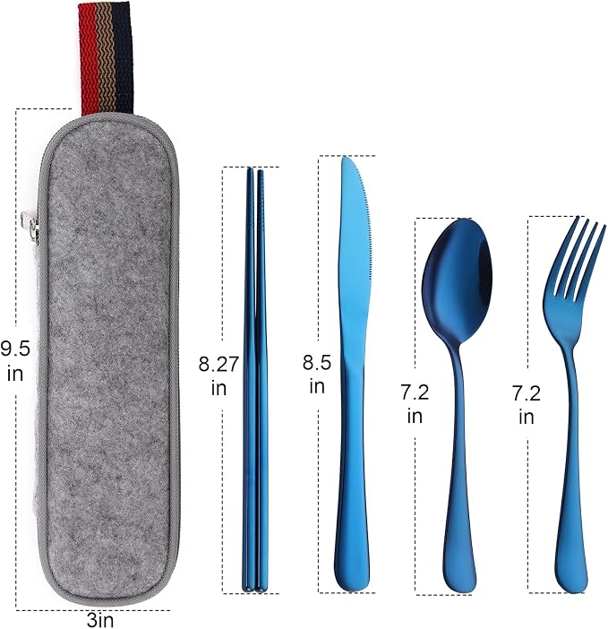 DEVICO Camping Utensils, Portable Travel Utensils - Image 7