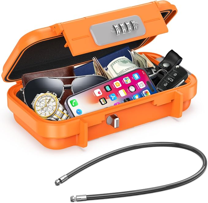 AMIR Portable Combination Lock Box, Security Case Lock Box by AMIR