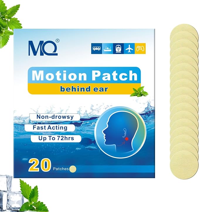 MQ 20ct Motion Sickness Patches, Light Color, Sea Sickness Patches Non Drowsy & - Image 9