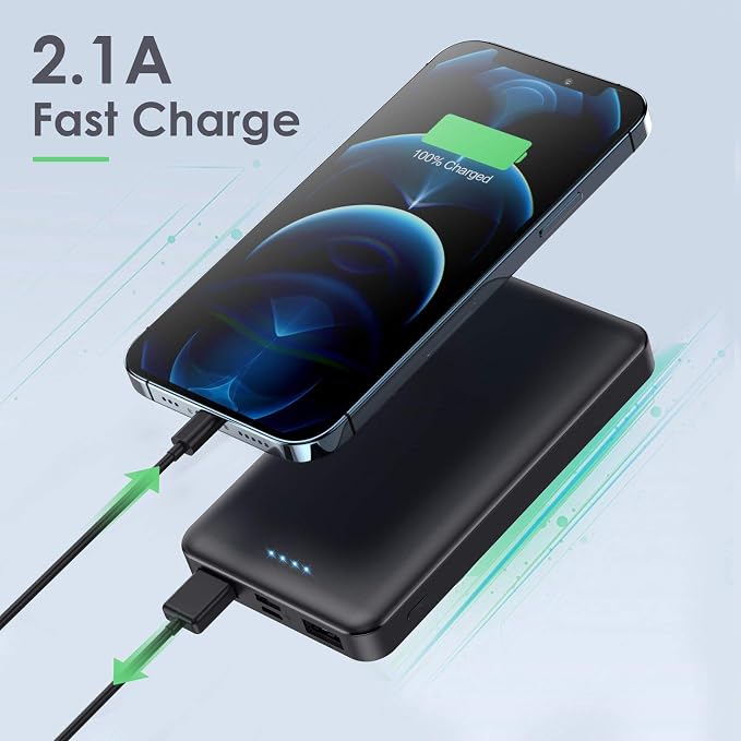 Portable Charger Power Bank 10000mAh, Ultra Slim Portable Phone Charger - Image 2