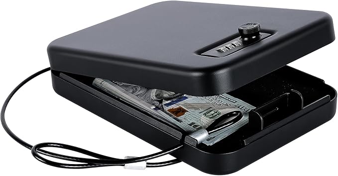 Dalmbox Gun Safe for Pistols Small Handgun Lock Box by Dalmbox