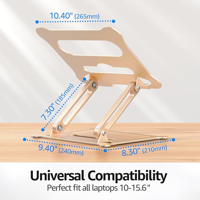 Urmust Laptop Notebook Stand Holder Adjustable Ultrabook Stand Riser Portable - Image 7