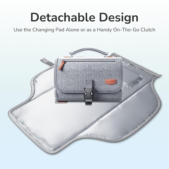 Portable Diaper Changing Pad for Baby, Detachable Travel Changing Pad - Image 7