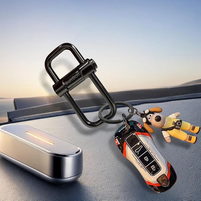 Key Chain, Heavy Duty Lock Key Ring Keychain Clip Key Holder Organizer - Image 4