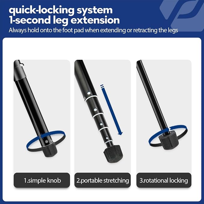 Fotopro Mini Tripod with Ball Head, Phone Mount Detachable Selfie Stick - Image 6
