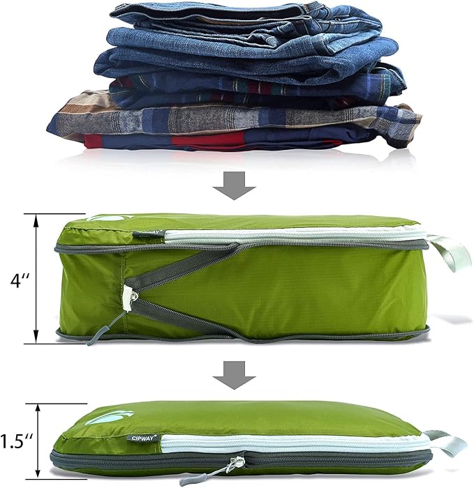 Cipway Compression Packing Cubes Set, Ultralight Expandable Travel Packing - Image 4