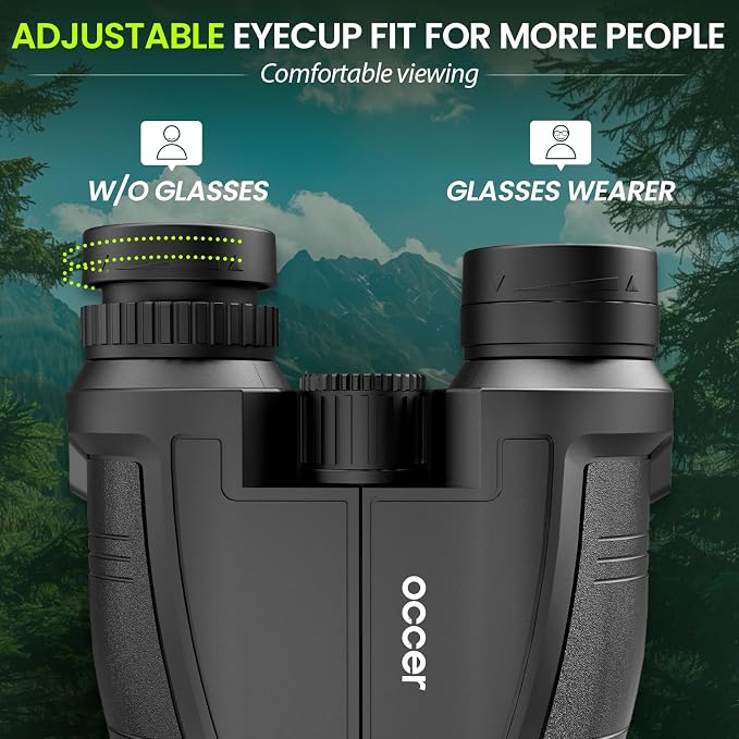 Occer 12x32 Compact Binoculars for Adults High Powered, Large Eyepiece - Image 5