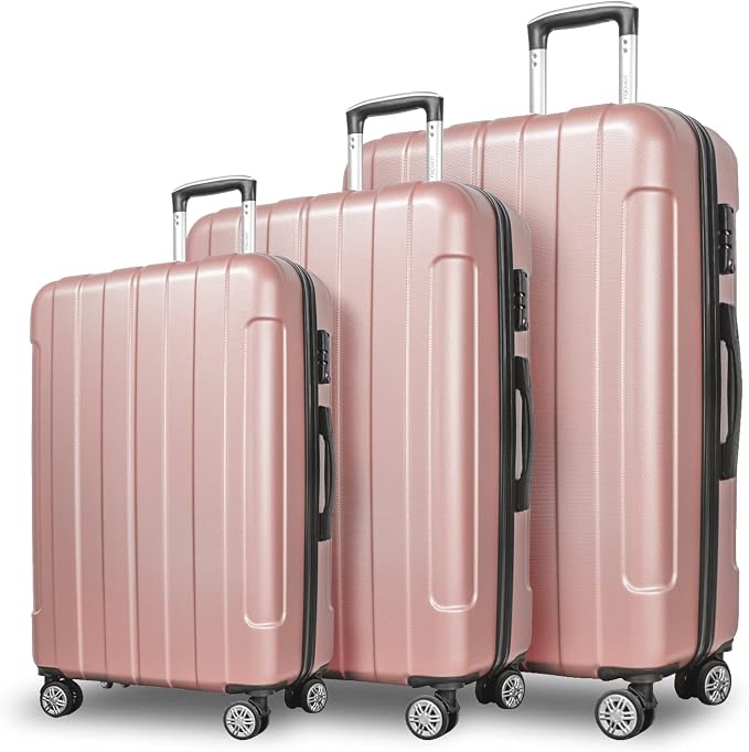 FOCHIER F Luggage Sets, Expandable 3 piece Hard Shell Luggage Set by FOCHIERF