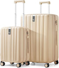 Hanke Expandable Hard Shell Luggage Sets 2 piece Carry on Luggage by Hanke
