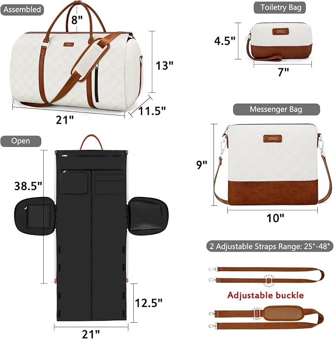 Convertible Garment Duffel Bag for Travel - Image 5