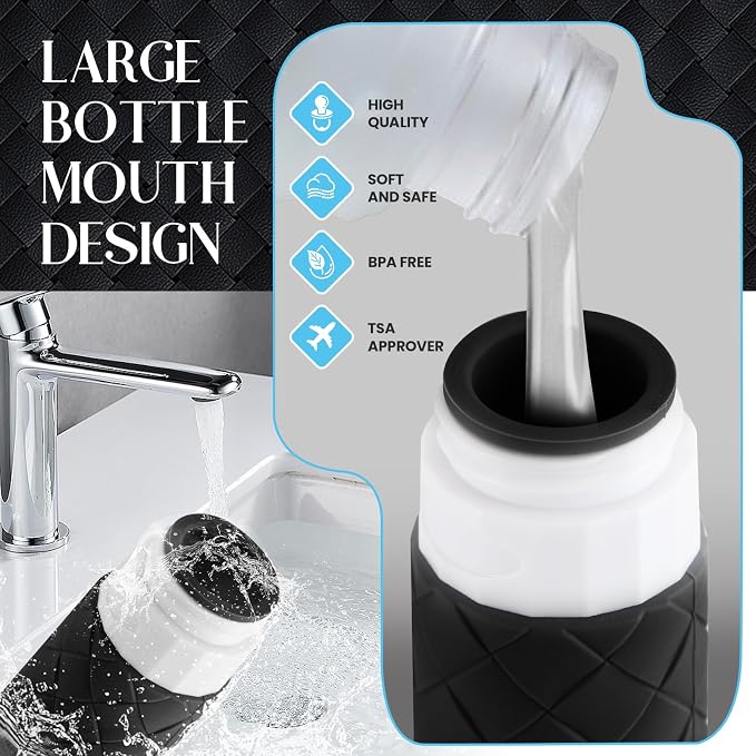 Travel Bottles for Toiletries, TSA Approved Silicone Travel Size Containers for - Image 6