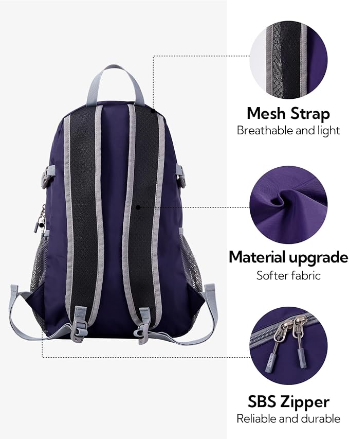 WATERFLY Small Lightweight Packable Backpack: 20l Ultra Light Foldable Travel - Image 4