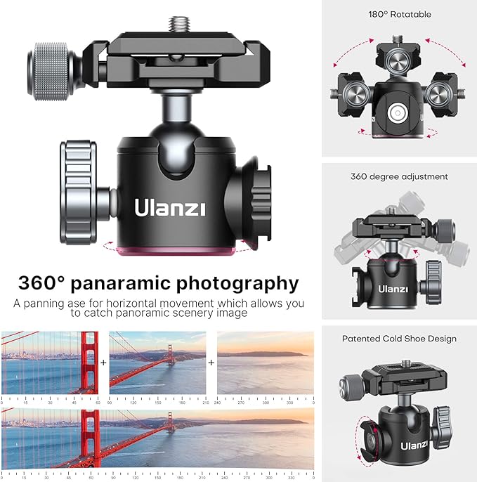 Portable Desktop Mini Tripod PICTRON MT-24 Compact Camera Tripod Aluminum Alloy - Image 3