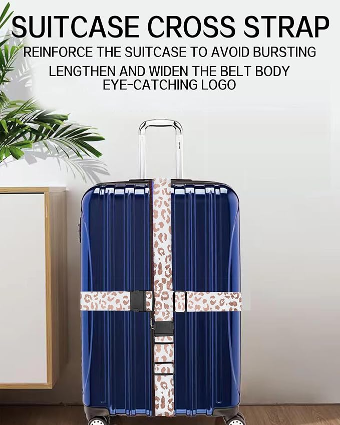 Luggage Straps for Suitcases, Adjustable Travel Belt, Durable Wide Luggage Strap - Image 6