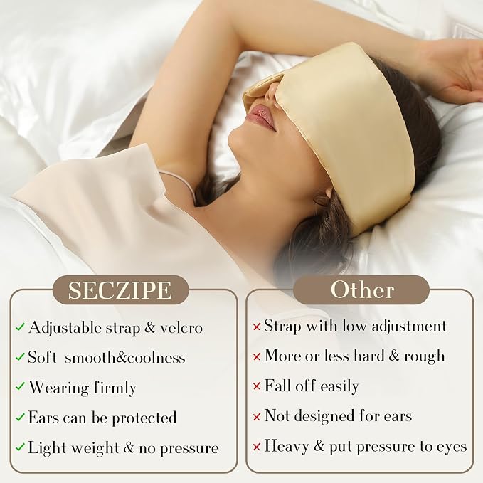 100% Mulberry Silk Sleep Mask Eye Mask - Image 7