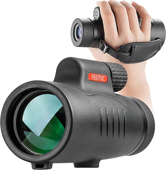 Monocular Telescope High Power 8x42 Monoculars Scope Compact Waterproof by FEEMIC