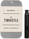 DAILYCARRYCO. Titanium Whistle for Emergency, Camping & Hiking Whistle by DAILYCARRYCO