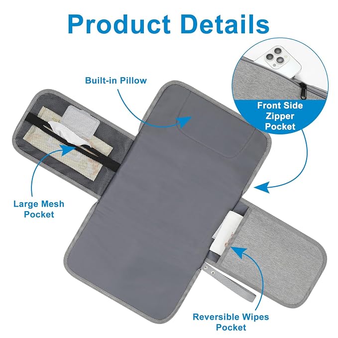 Accmor Portable Diaper Changing Pad, Waterproof Baby Changing Mat, Baby Diaper - Image 2
