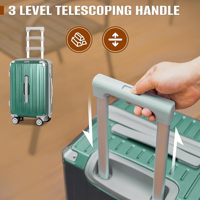 Romswi 3-Piece Carry-On Luggage Set - Image 3