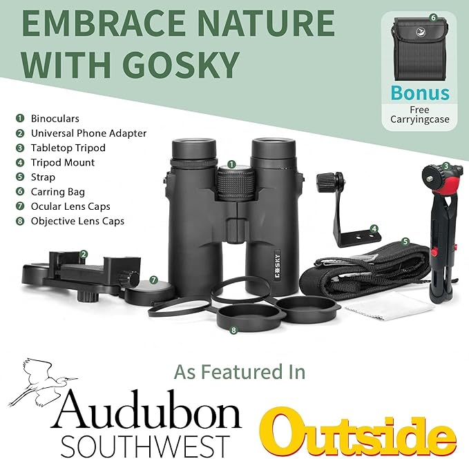 Gosky 8x42 Roof Prism Binoculars - Image 6