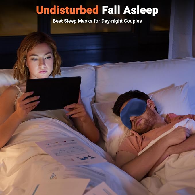 Eye Masks for Sleep Light Blocking: Lightweight 3D Contoured Eye Mask for Lash - Image 7