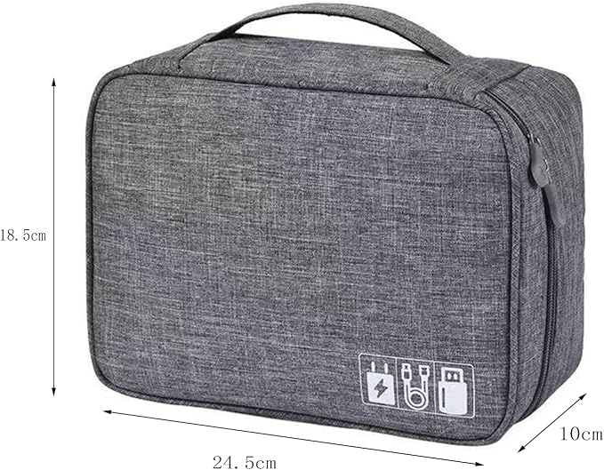 Cable Organizer bag for women or men, Electronic Accessories Carry Case - Image 3