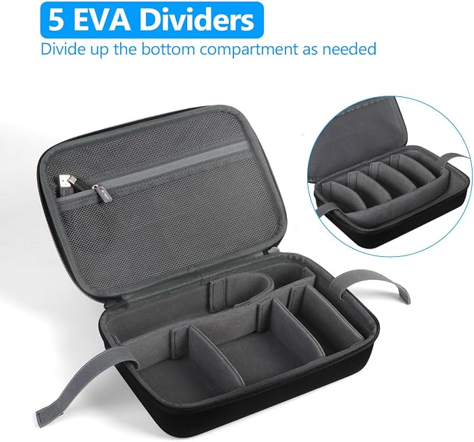 JSVER PU Leather Hard Shell Carrying Case - Image 3